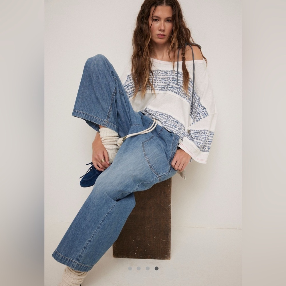 NWT Free People High Seas Tee - Picture 3 of 8